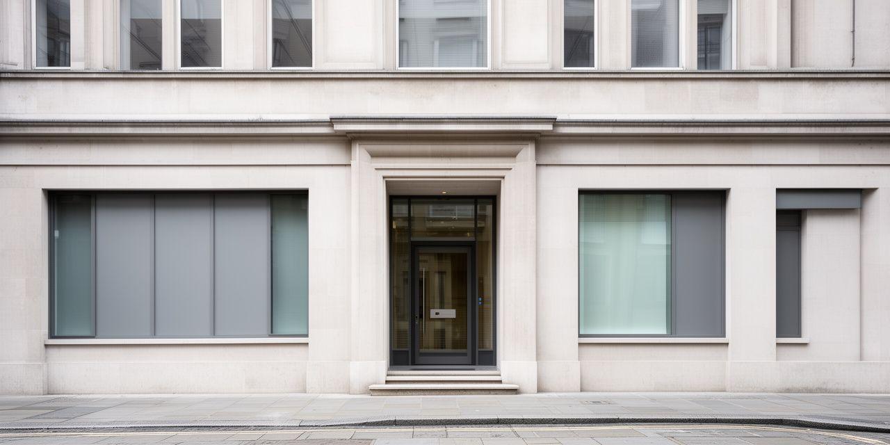 Exterior approach to a professional legal office on The Terrace in London with clear signage and a calm street scene